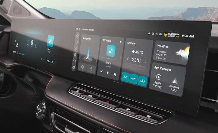 MG HS Hybrid+ vernetztes Navigationssystem mit Live-Traffic